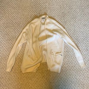 Hollister white cardigan sweater